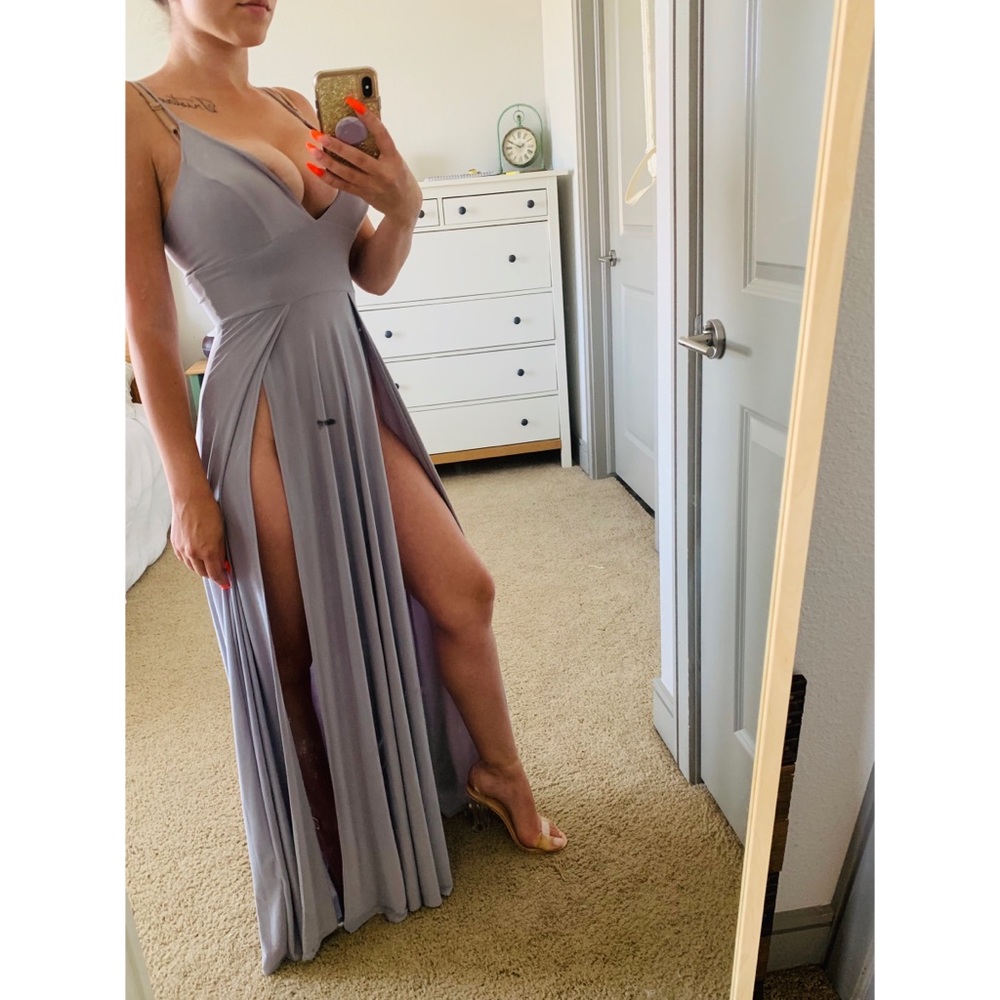 ~New~ Maxi Dress w/high slits (XS)